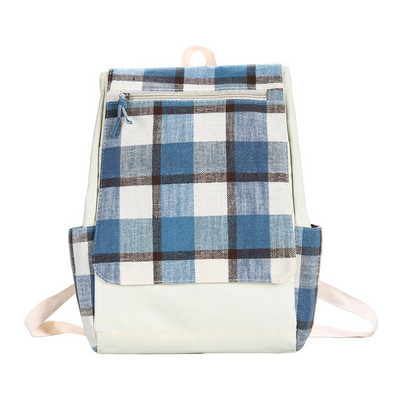 Casual Γυναικεία σακίδιο Checked με τσέπη