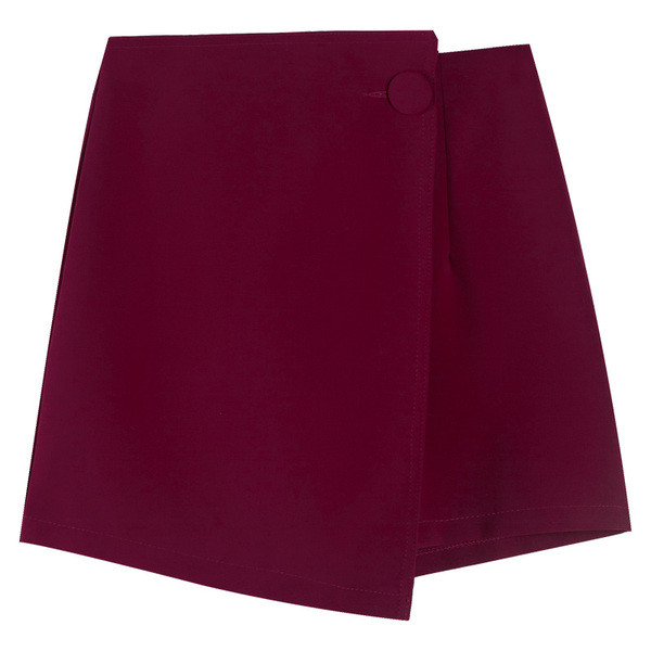 Jauna modeļa asimetriskas sieviešu svārki-bikses ar pogu