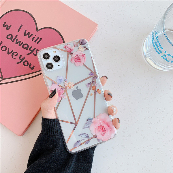 Korpuss iPhone 11 Pro Max ar ziediem - divi modeļi