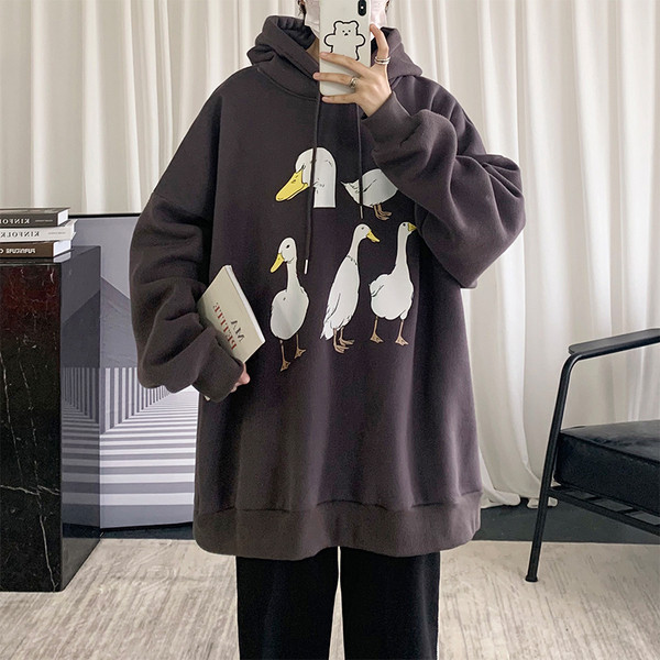 Casual ανδρικό φούτερ με κουκούλα και τσέπες