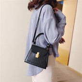 Ikdienas sieviešu soma ar rokturi un metāla aizdari