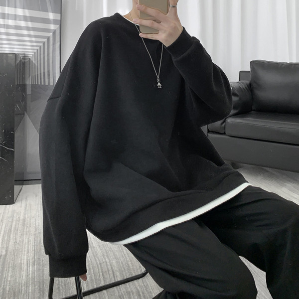 Ανδρικό πουλόβερ πλεκτό - φαρδύ μοντέλο