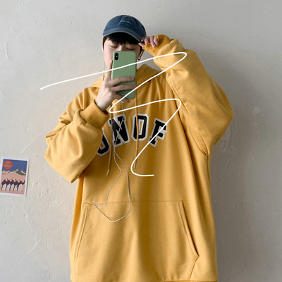 Ανδρικό καθημερινο φούτερ με γράμματα και τσέπες