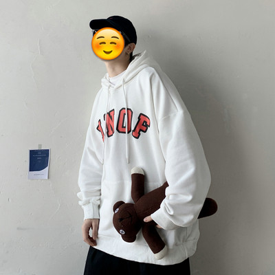 Ανδρικό καθημερινο φούτερ με γράμματα και τσέπες