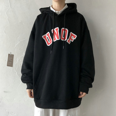 Ανδρικό καθημερινο φούτερ με γράμματα και τσέπες