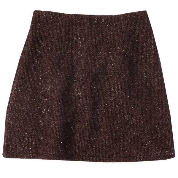 Pašreizējie sieviešu īsie svārki ar rāvējslēdzēju un augstu vidukli