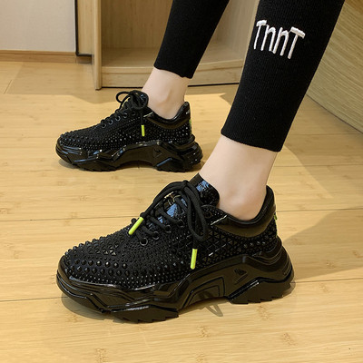 Καθημερινά γυναικεία αθλητικά παπούτσια με ψηλή πλατφόρμα