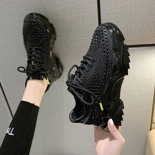 Καθημερινά γυναικεία αθλητικά παπούτσια με ψηλή πλατφόρμα