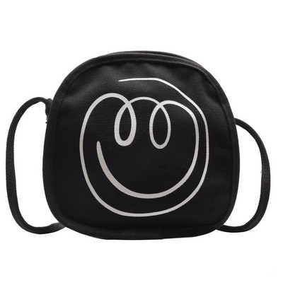 Ikdienas sieviešu trikotāžas soma ar garu rokturi apaļā formā