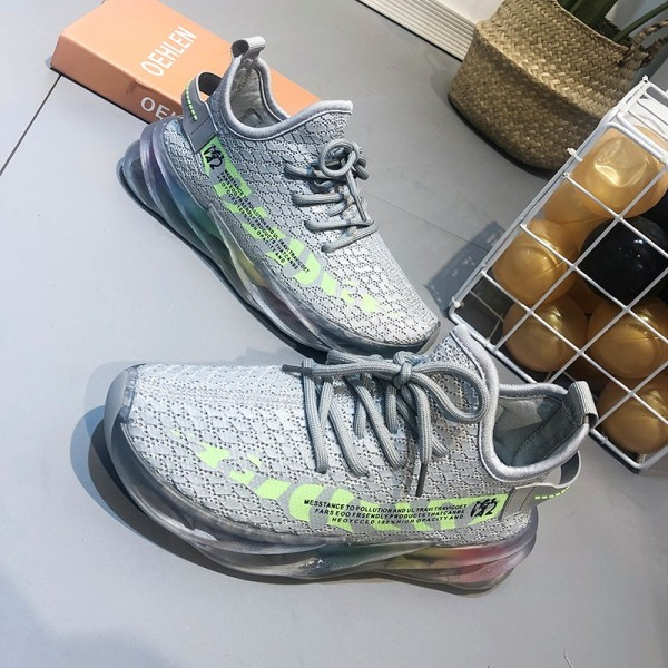 Καθημερινά γυναικεία αθλητικά πάνινα παπούτσια με κορδόνια με χρωματιστή σόλα