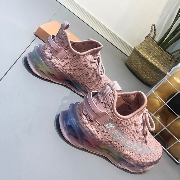 Καθημερινά γυναικεία αθλητικά πάνινα παπούτσια με κορδόνια με χρωματιστή σόλα