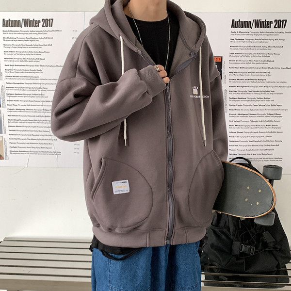 Ανδρικό φούτερ με φερμουάρ και με κουκούλα