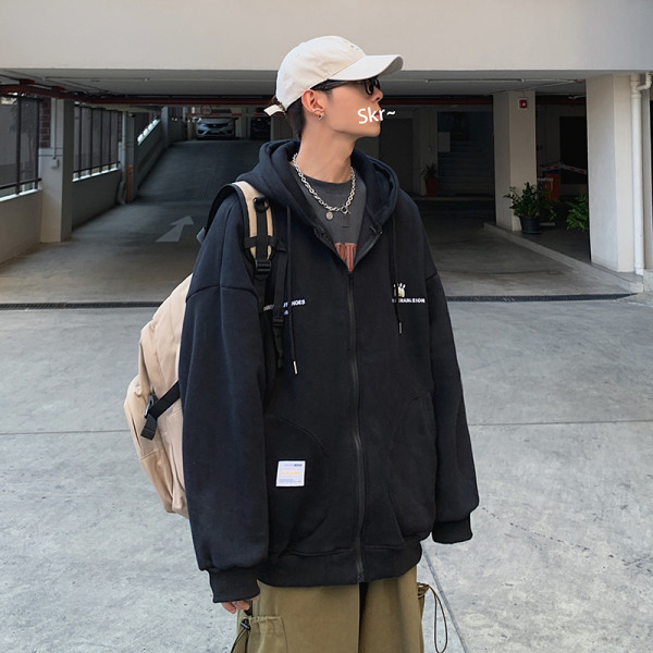 Ανδρικό φούτερ με φερμουάρ και με κουκούλα