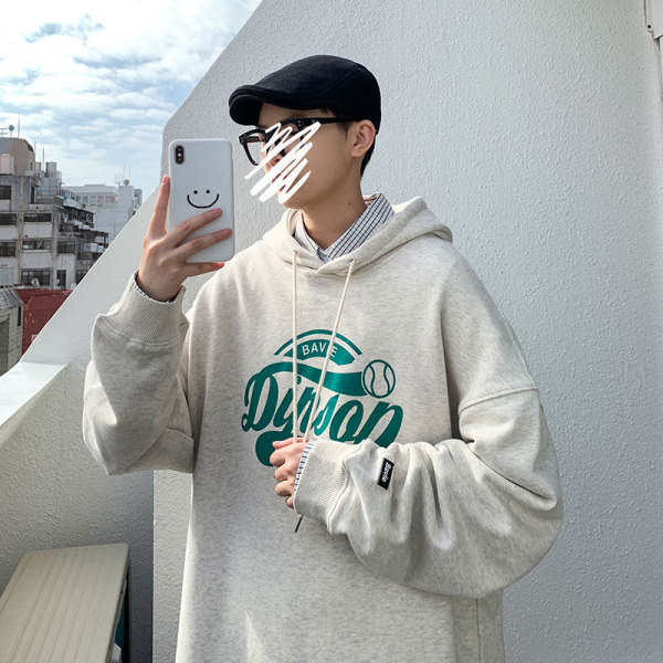 Σπορ-casual φούτερ με κουκούλα