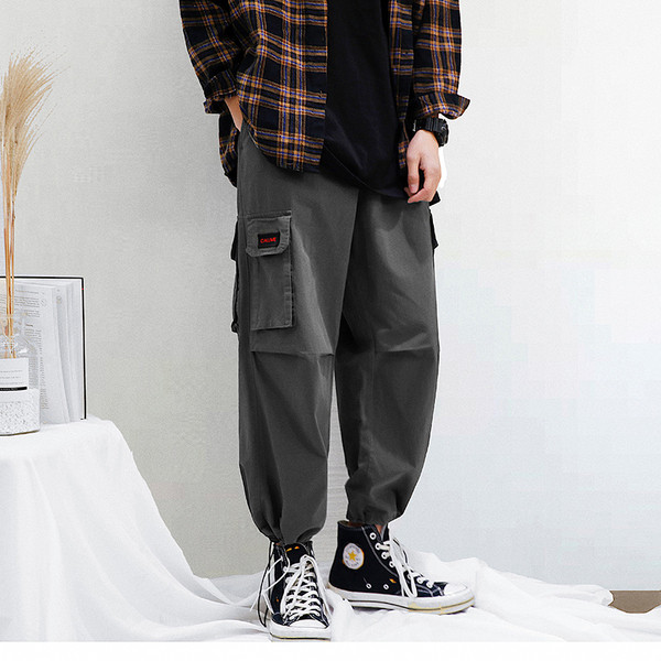 Ανδρικά καθηνμερινά παντελόνια με  τσέπες - φαρδύ μοντέλο