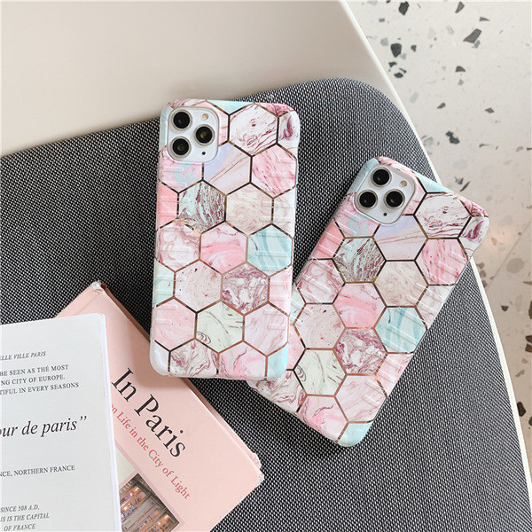 Geometrikus alakzatú tok iPhone 11 Pro Max készülékhez