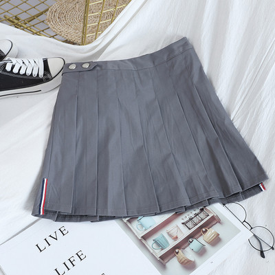 Moderni sieviešu kroku svārki ar augstu vidukli un pogām