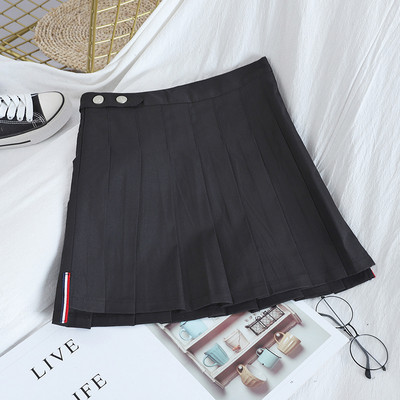 Moderni sieviešu kroku svārki ar augstu vidukli un pogām