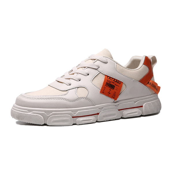 Alkalmi férfi tornacipő lapos talppal és fűzővel