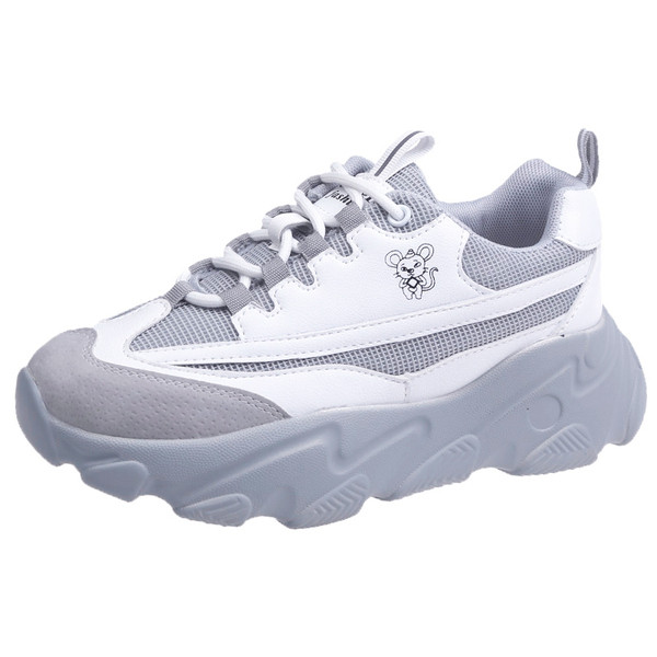 Ανοιξιάτικα γυναικεία παπούτσια  με τραχιά και ψηλά πέλματα