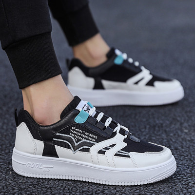 Vīriešu ikdienas kedas ar plakanu zoli, mežģīnēm un krāsainu rakstu