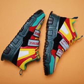 Modernas vīriešu kedas ar uzlīmēm un saitēm