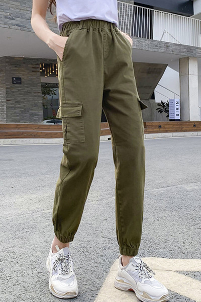 Καθημερινά γυναικεία παντελόνια με ελαστική μέση