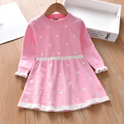 Casual Παιδική φόρεμα Cut-Out  με μακρύ μανίκι