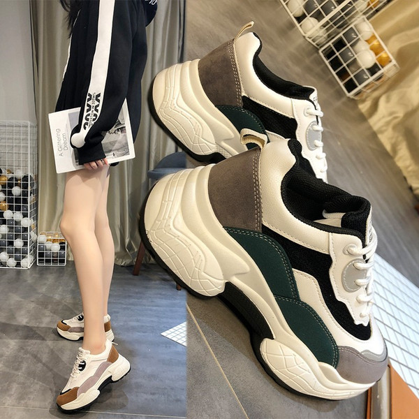 Sieviešu ikdienas kedas no eko zamšādas ar augstu zoli un mežģīnēm