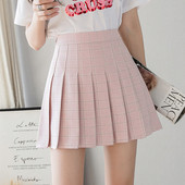 Hajtogatott női szoknya magas derékkal