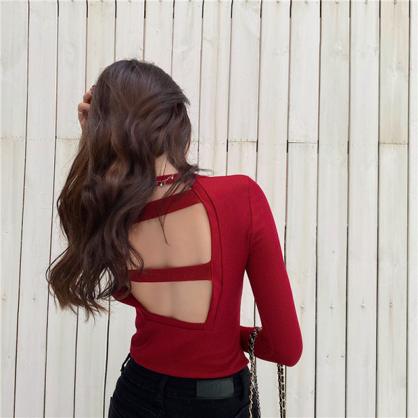 Lezser női blúz visszavágott ovális nyakkivágással