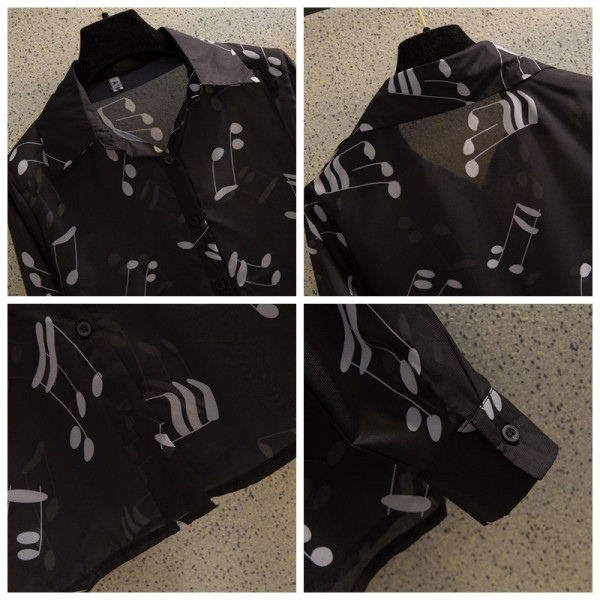 Γυναικεία πουκάμισα με κλασικό γιακά και μακρύ μανίκι σιφόν