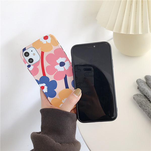 Χρωματιστή θήκη για το iPhone 11 με μαρμάρινο εφέ