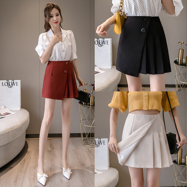 Moderni sieviešu svārki ar pogām un A-līniju