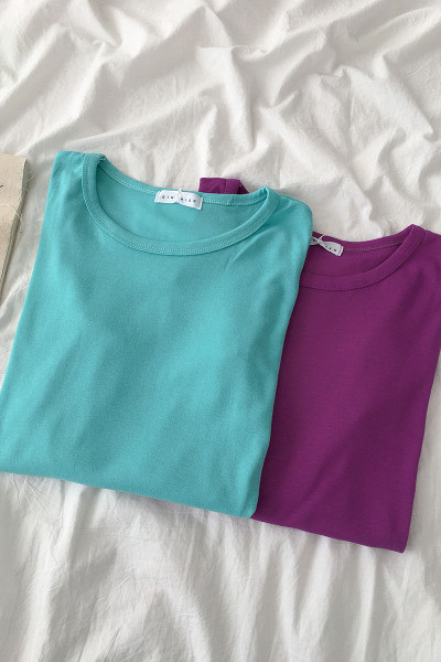 Lezser női blúz kerek nyakkivágással