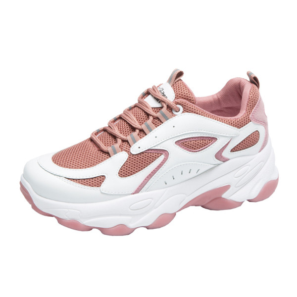 Moteriški rudeniniai sportbačiai grubiu padu ir spalvingais kaklaraiščiais