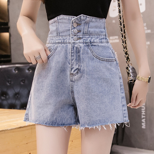 Blugi largi de dama cu talie inalta