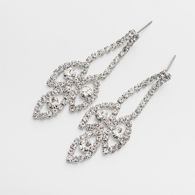 Stiilsed naiste rippuvad kivikestega kõrvarõngad