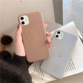 IPhone 11 maciņš ar lācīti un uzrakstu
