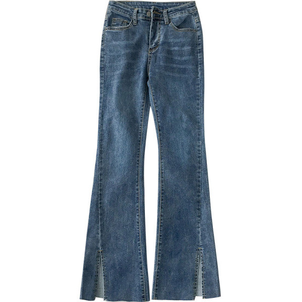 Modern női farmer, magas derékig érő modellel