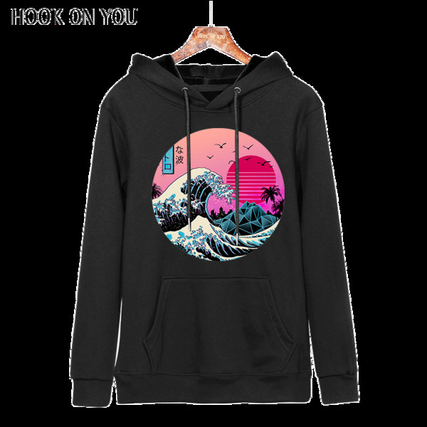 Alkalmi férfi pulóver zsebekkel és kapucnival