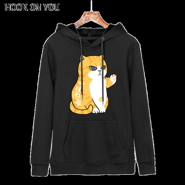 Hanorac barbatesc primavara-toamna cu gluga si aplicatie