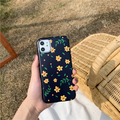 Husa pentru iPhone 11 cu flori in galben