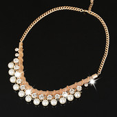 Elegáns női függő gyöngy nyaklánc