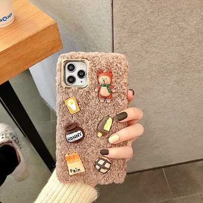 Plīša futrālis ar 3D elementiem iPhone 11 Pro Max