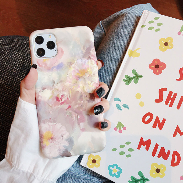 Mitmevärviline lillemustriga ümbris iPhone 11 Pro Max jaoks