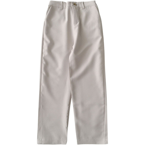 Ležerne ženske hlače s visokim modelom u struku