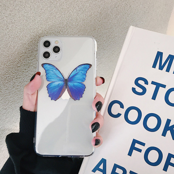 Прозрачен калъф с пеперуди за iPhone 11 Pro Max  - два модела
