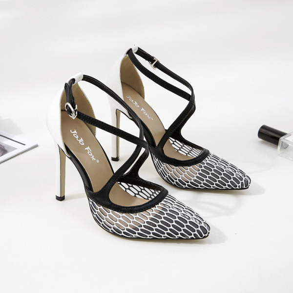 Pavasara sieviešu apavu smails modelis ar 11 cm plānu papēdi