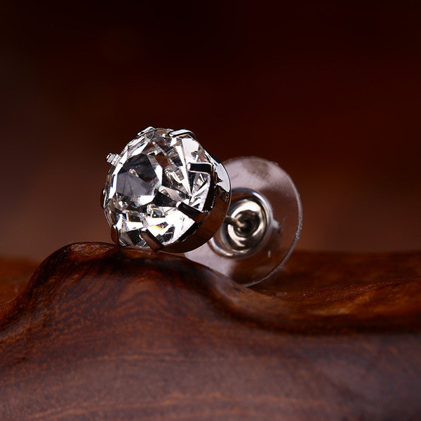 Stílusos női ezüst fülbevaló kereszt alakú